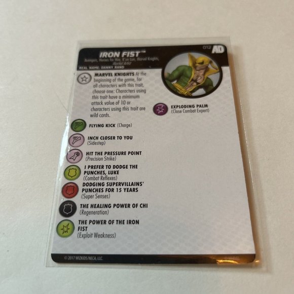 Heroclix IRON FIST w/ card- Limited Edition Promo-Marvel Comic Knights-Avengers - Picture 2 of 6